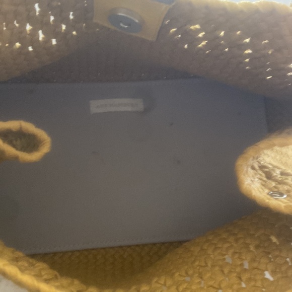 Ann Mashburn yellow woven tote bag - Picture 10 of 10